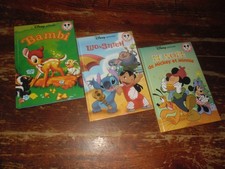 A VOIR ! LOT 3 ANCIENS LIVRES ENFANT " DISNEY " 2001/02