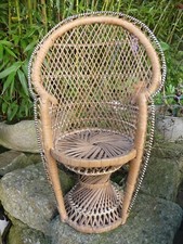 Rattan chair manual furniture doll furniture teddy bear 46.5 cm high