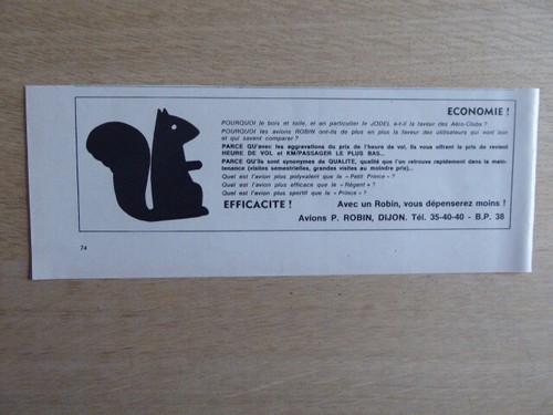 1969 pub avions robin - 9/1969,