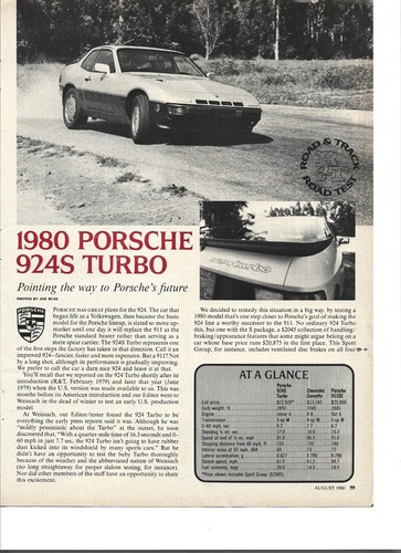 Original 1980 porsche 924 - original,