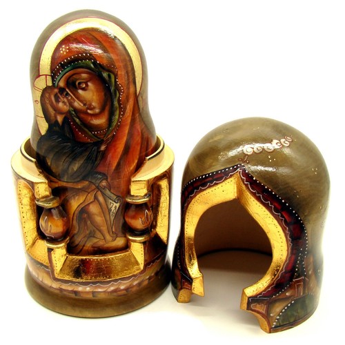 Palekh matryoshka icons - matryoshka,