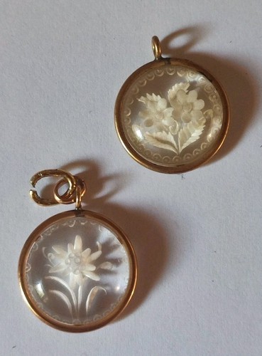 Lot ancien pendentif lucite - pendentif,