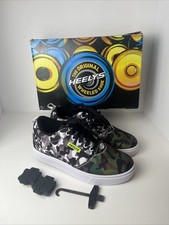 Heelys Pro 20 Prints HE100981H Size 5 Youth USA W/ Wheels, Covers And Tool