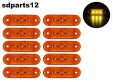 10x 12/24V Ambre 3 Led Feux De