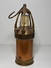 Lampe de mineur ancienne en