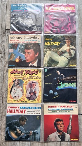 Lot 8ep johnny hallyday - 8ep,