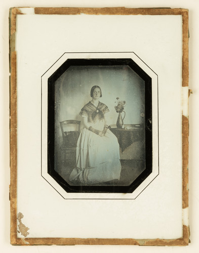Daguerreotype femme au - daguerreotype,,