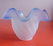 No.1 ANTIQUE BLUE SANDBLASTED GLASS KEROSENE CEILING LAMP TULIP LAMP