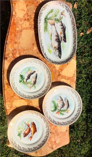 Assiettes poisson - poisson, en