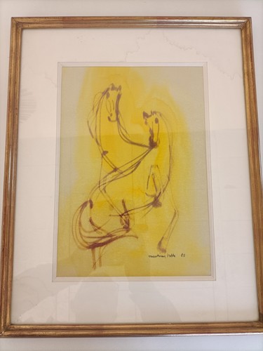 Peinture sur soie moderne - soie,