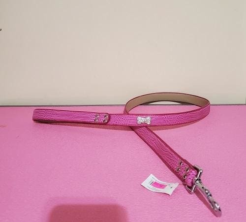 Faux croc dog lead - croc,