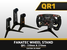 FANATEC WHEEL STAND QR1 - 3D print - 330mm circle wheel and 270mm Formula style