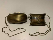 Lot de Deux Minaudières en Laiton et Cuivre