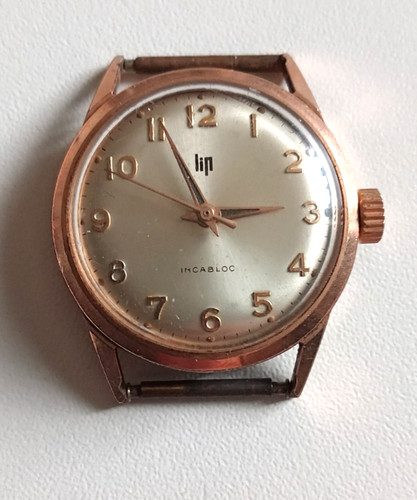 Ancienne montre lip plaque - ancienne, or