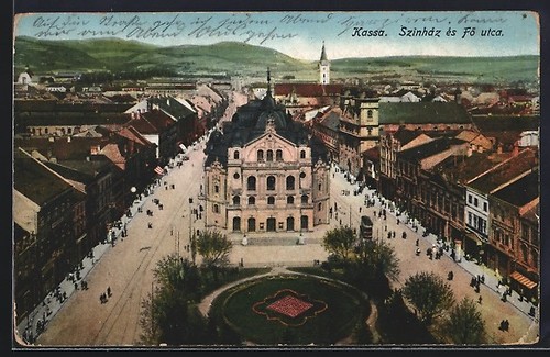 Carte postale kassa szinház - kassa,,