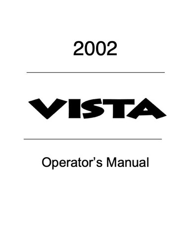 Owner manual operating - owner’s, &