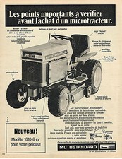 1971 ADVERTISING ADVERTISING 035 MOTORCYCLE STANDARD microtractor 1010 8HP