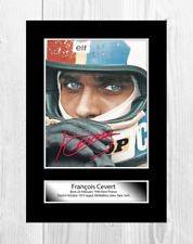 Francois Cevert Formula 1 A4 reproduction signed picture poster choice of frame