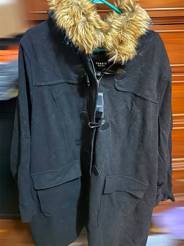 Torrid size black hooded - size,