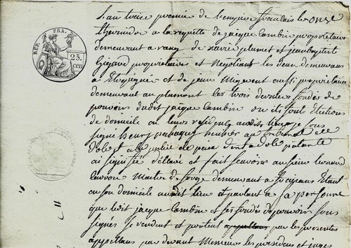 1805 appel lambin plumet - 1805,