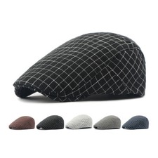 Casquette plate homme coton à