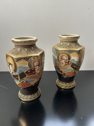 Paire vases satsuma japon - vases,