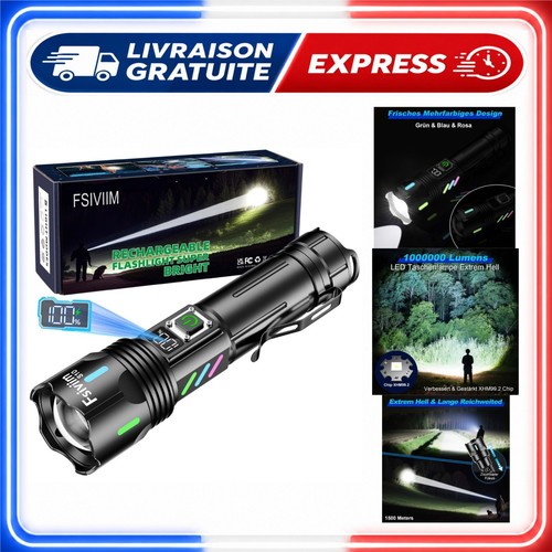 Lampe torche led rechargeable - lampe,