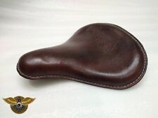 SEAT SOLO POUR HARLEY SPORTSTER CUIR ROUGE CERISE PERSONNALISÉ CHOPPER BOBBER