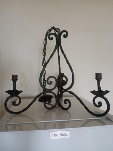 Lustre fer forgé - lustre,