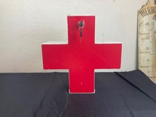 vintage original 1950 METAL PHARMACY SCHOOL WALL CABINET