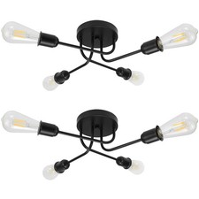 2ER Plafonnier Vintage Lampe