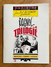 Programme théâtre des Variétés - Pagnol La Trilogie Marseillaise - 1992