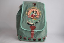 Vintage WALT DISNEY Mickey Mouse Road 66 Backpack (52180)