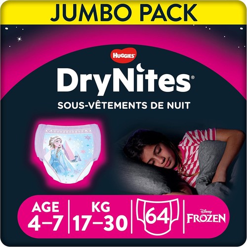 Huggies drynites ans fille - drynites, 4-7