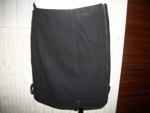 Mini jupe droite - , laine