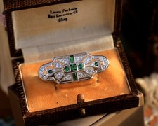 Broche Argenté Dentelle