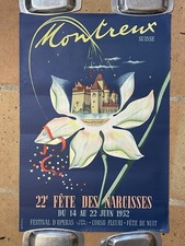 AFFICHE ANCIENNE MONTREUX