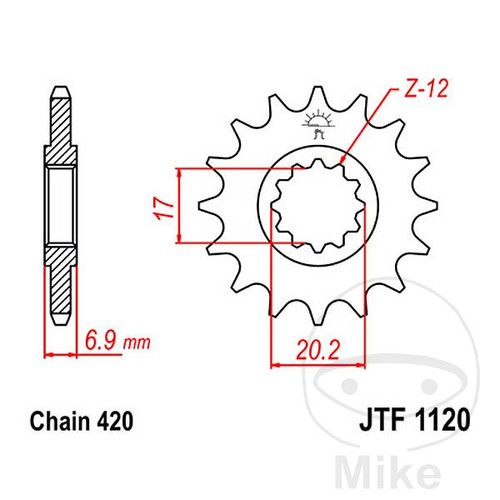 Sprockets pignon de - jt,
