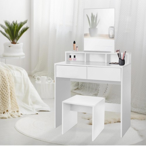Coiffeuse avec miroir tiroirs