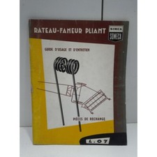 Someca Rateau Faneur Pliant L.07 - Manuel Usage Entretien et Piece - Autre - SOM