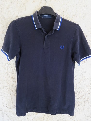 Polo fred perry noir manches - polo,
