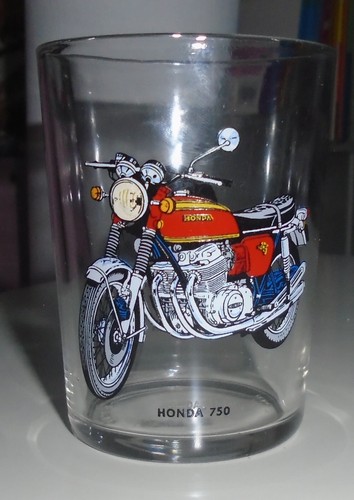 Ancien verre moutarde moto - verre,