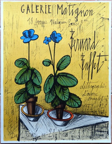 Bernard buffet primevères - bernard,