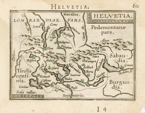 Suisse carte ancienne gravure - suisse,