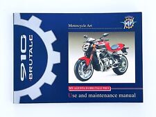 MV AGUSTA  BRUTALE 910S ORIGINAL FACTORY OWNERS MANUAL PRINTED  JULY 2005