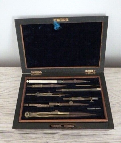 Ancien boite compas - ancien,