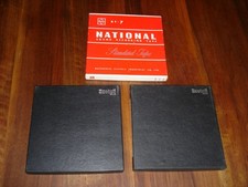 3 bobines magnétophone à bande Scotch brand (x2) , National sound recording tape