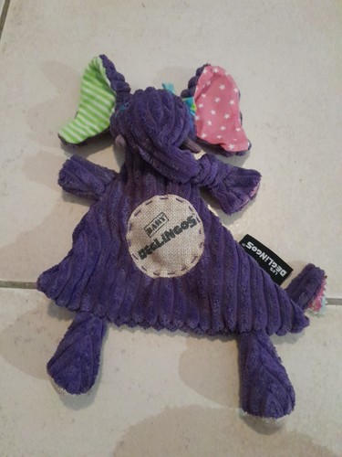 Doudou plat elephant violet - doudou,