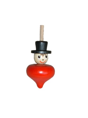 Toupie rouge dans sac - toupie,