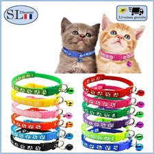 Collier Nylon Motif empreinte Grelot Chat Chien Chiot